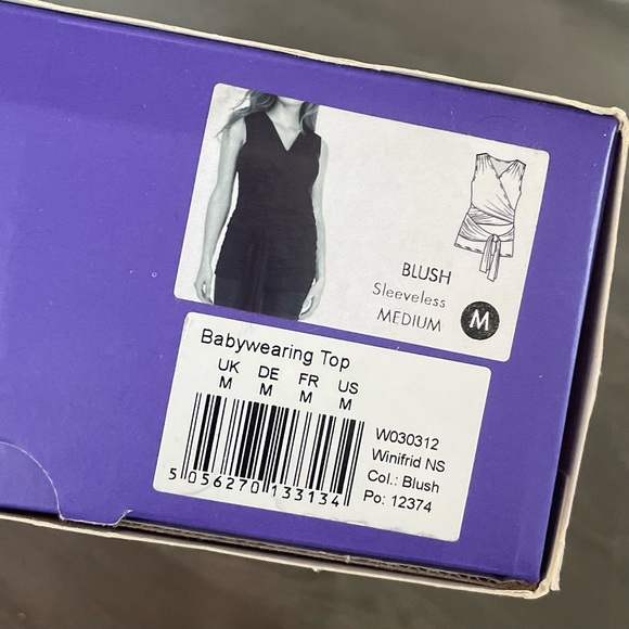 SOLD 🛍 Maternity Sleeveless Cotton Skin to Skin Top - Blush - Picture 8 of 11